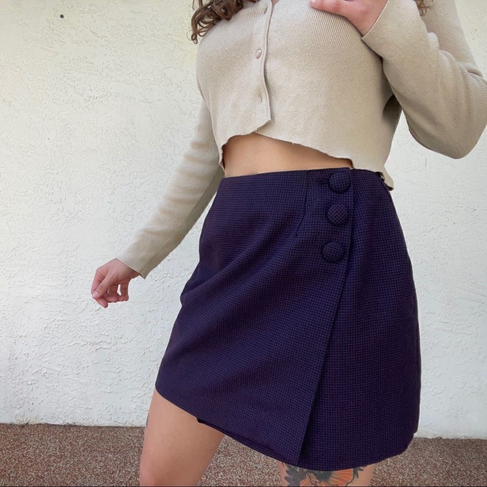 ✨ 90s Micro Plaid Mini Skirt ✨